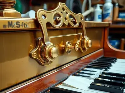 Restored brass hardware detail